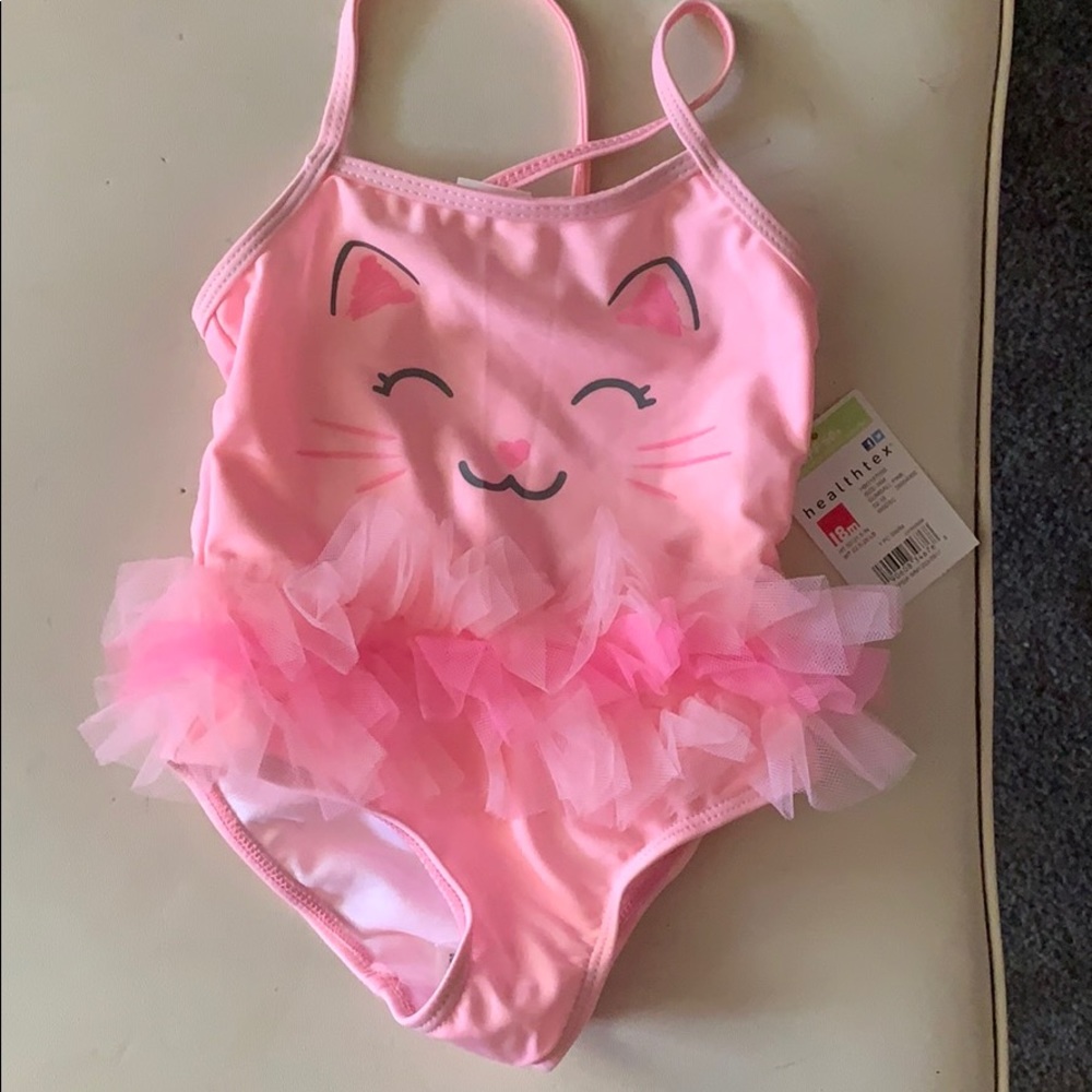Healthtex kitty cat bathing suit